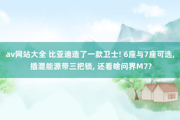 av网站大全 比亚迪造了一款卫士! 6座与7座可选, 插混能源带三把锁, 还看啥问界M7?