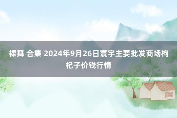 裸舞 合集 2024年9月26日寰宇主要批发商场枸杞子价钱行情