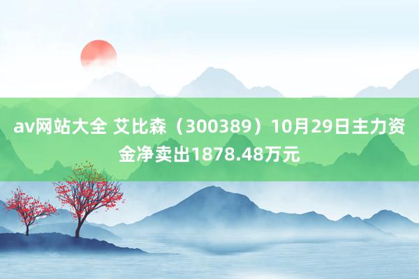 av网站大全 艾比森（300389）10月29日主力资金净卖出1878.48万元