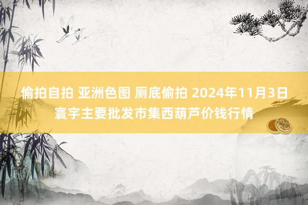 偷拍自拍 亚洲色图 厕底偷拍 2024年11月3日寰宇主要批发市集西葫芦价钱行情