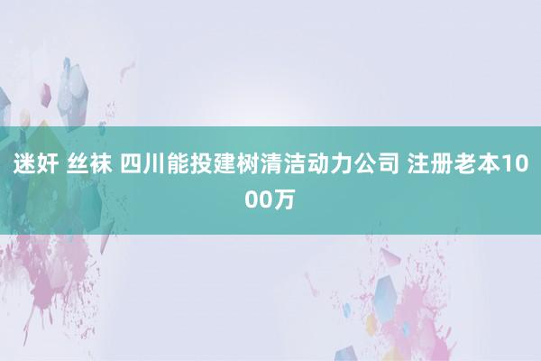 迷奸 丝袜 四川能投建树清洁动力公司 注册老本1000万