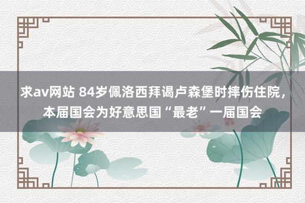 求av网站 84岁佩洛西拜谒卢森堡时摔伤住院，本届国会为好意思国“最老”一届国会