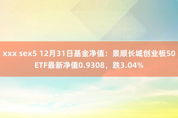 xxx sex5 12月31日基金净值：景顺长城创业板50ETF最新净值0.9308，跌3.04%