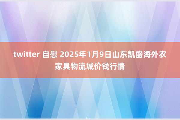 twitter 自慰 2025年1月9日山东凯盛海外农家具物流城价钱行情